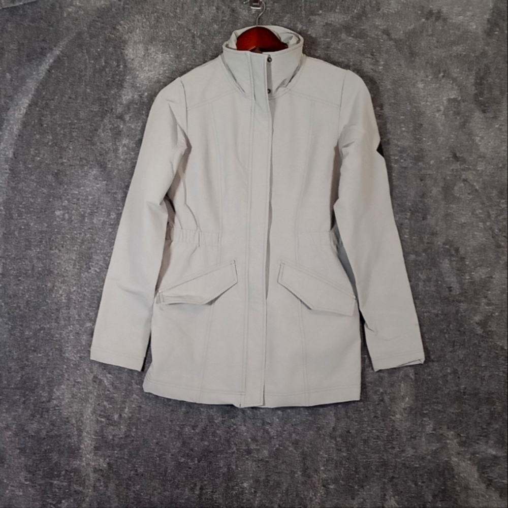 The north face  windwall full zip snap button closure women's jacket small